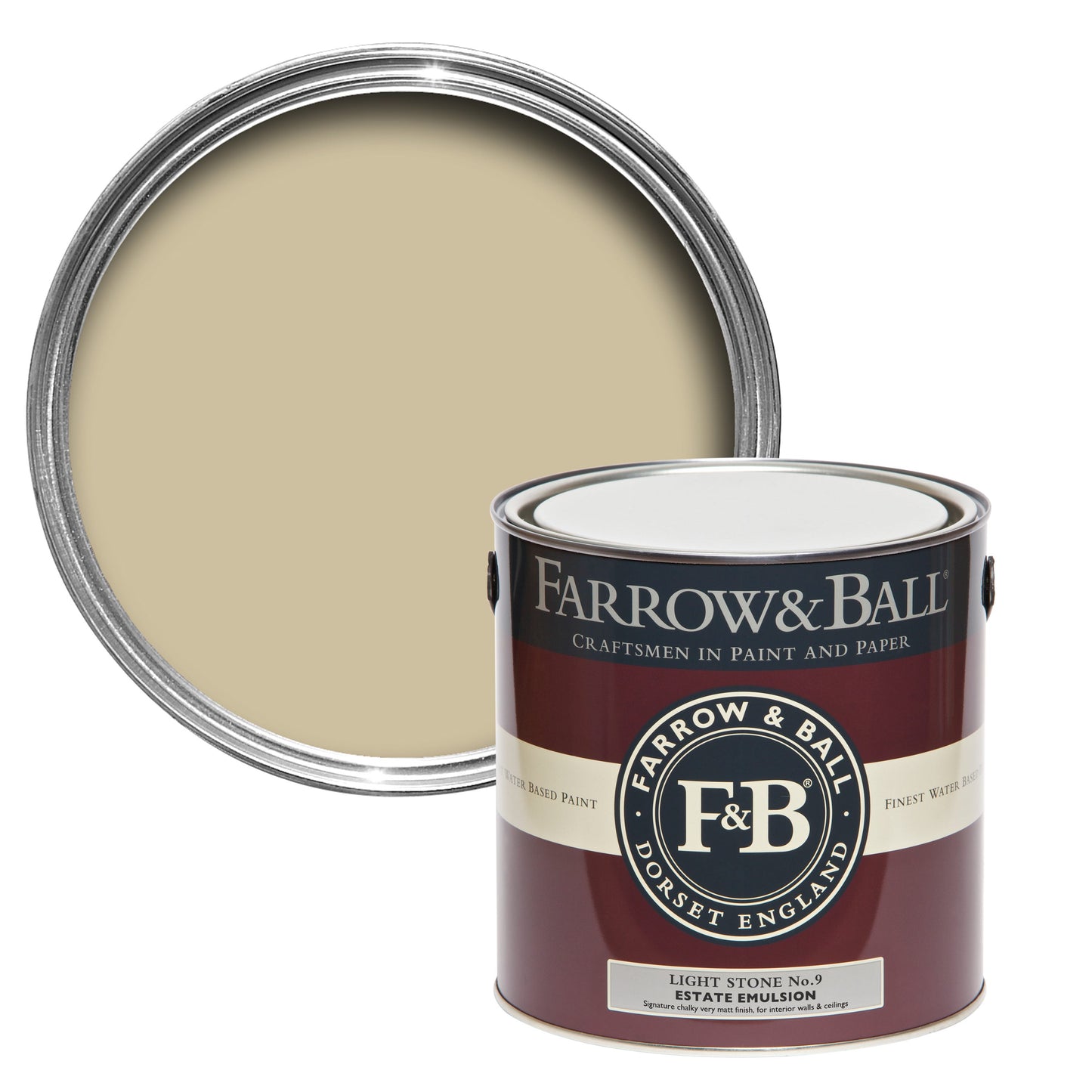 Farrow & Ball Light Stone No. 9 - Modern Eggshell 5L