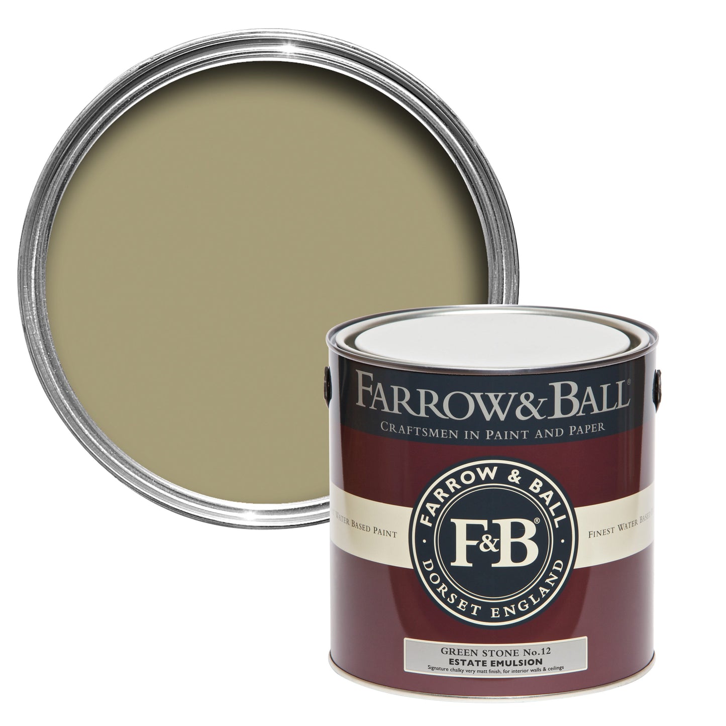 Farrow & Ball Green Stone No. 12 - Exterior Masonry 5L