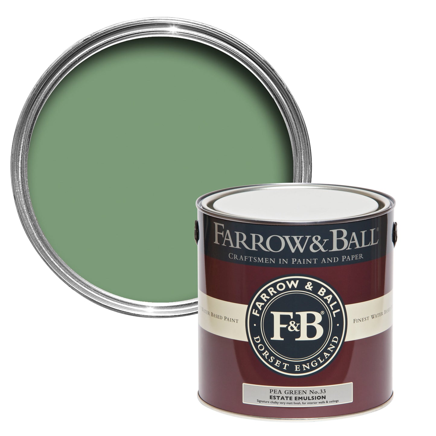 Farrow & Ball Pea Green No. 33 - Full Gloss 2.5L