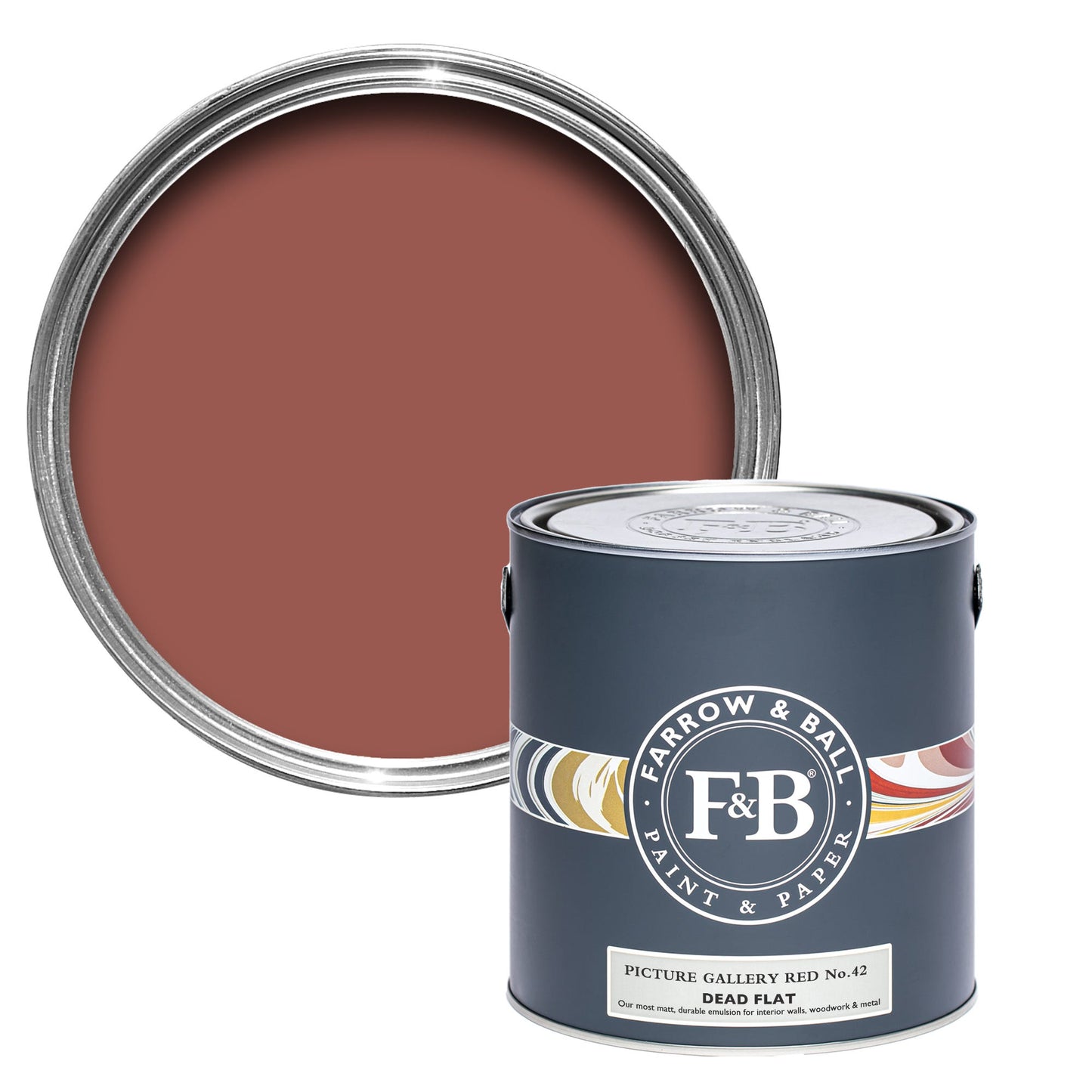 Farrow & Ball Picture Gallery Red No. 42 - Dead Flat 750ml