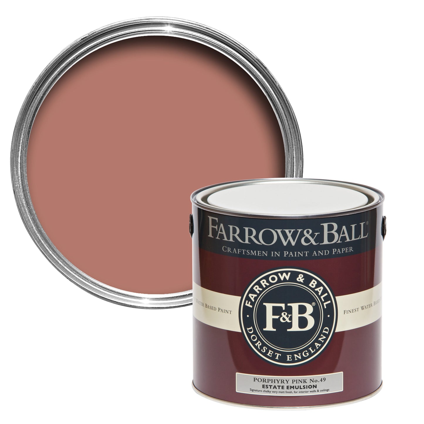 Farrow & Ball Porphyry Pink No. 49 - Modern Eggshell 750ml