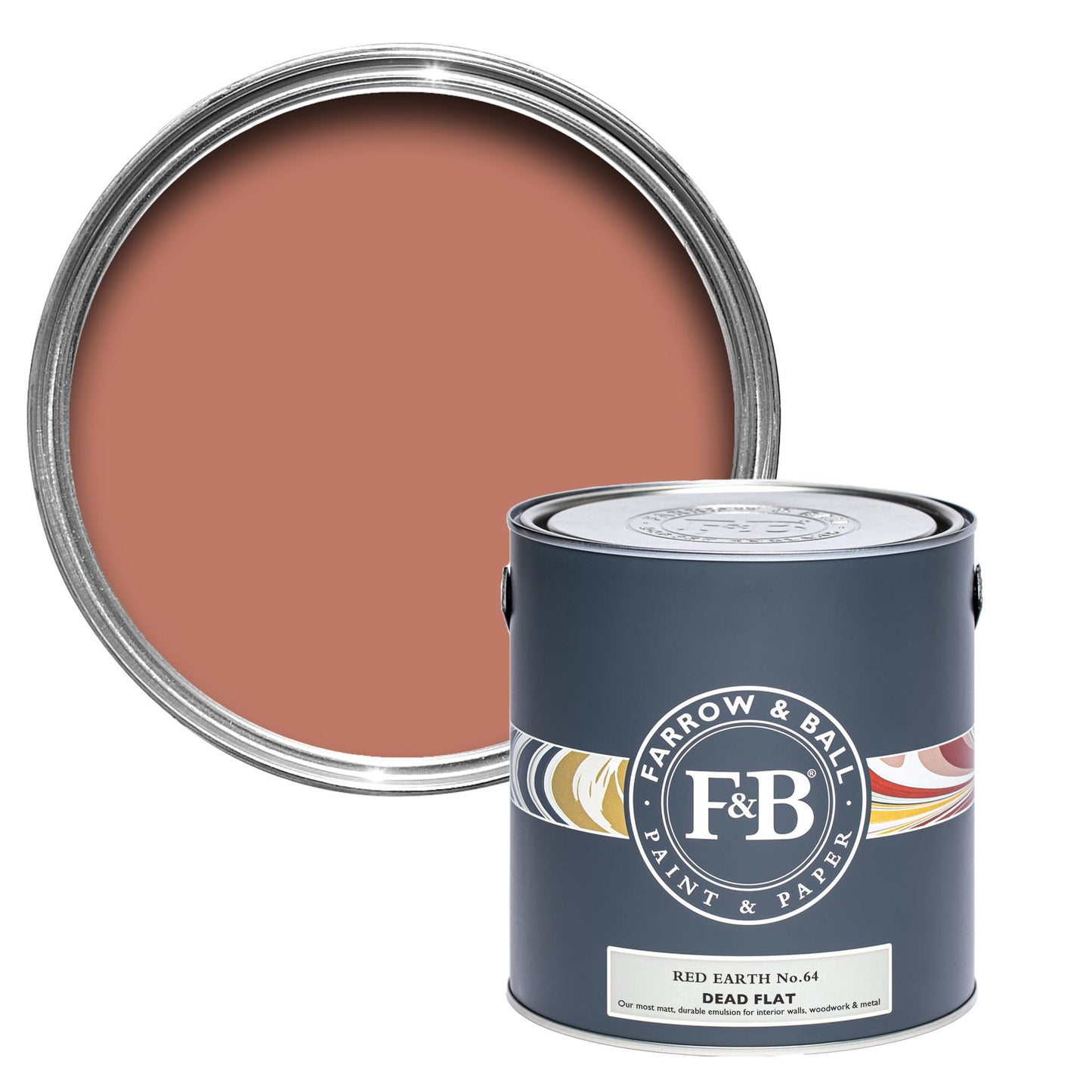 Farrow & Ball Red Earth No. 64 - Dead Flat 750ml