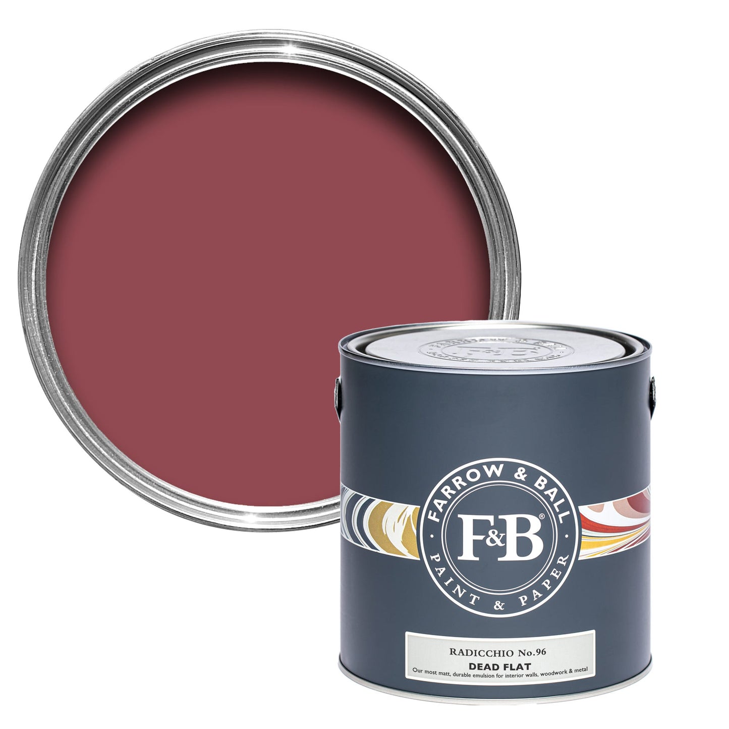 Farrow & Ball Radicchio No. 96 - Dead Flat 750ml