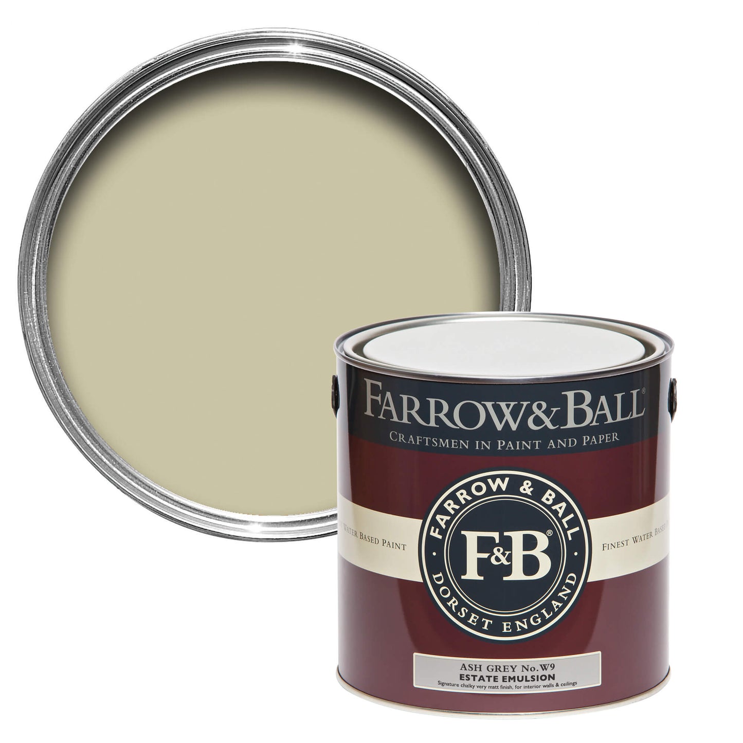 Farrow & Ball Ash Grey No. W9 - Modern Emulsion 2.5L