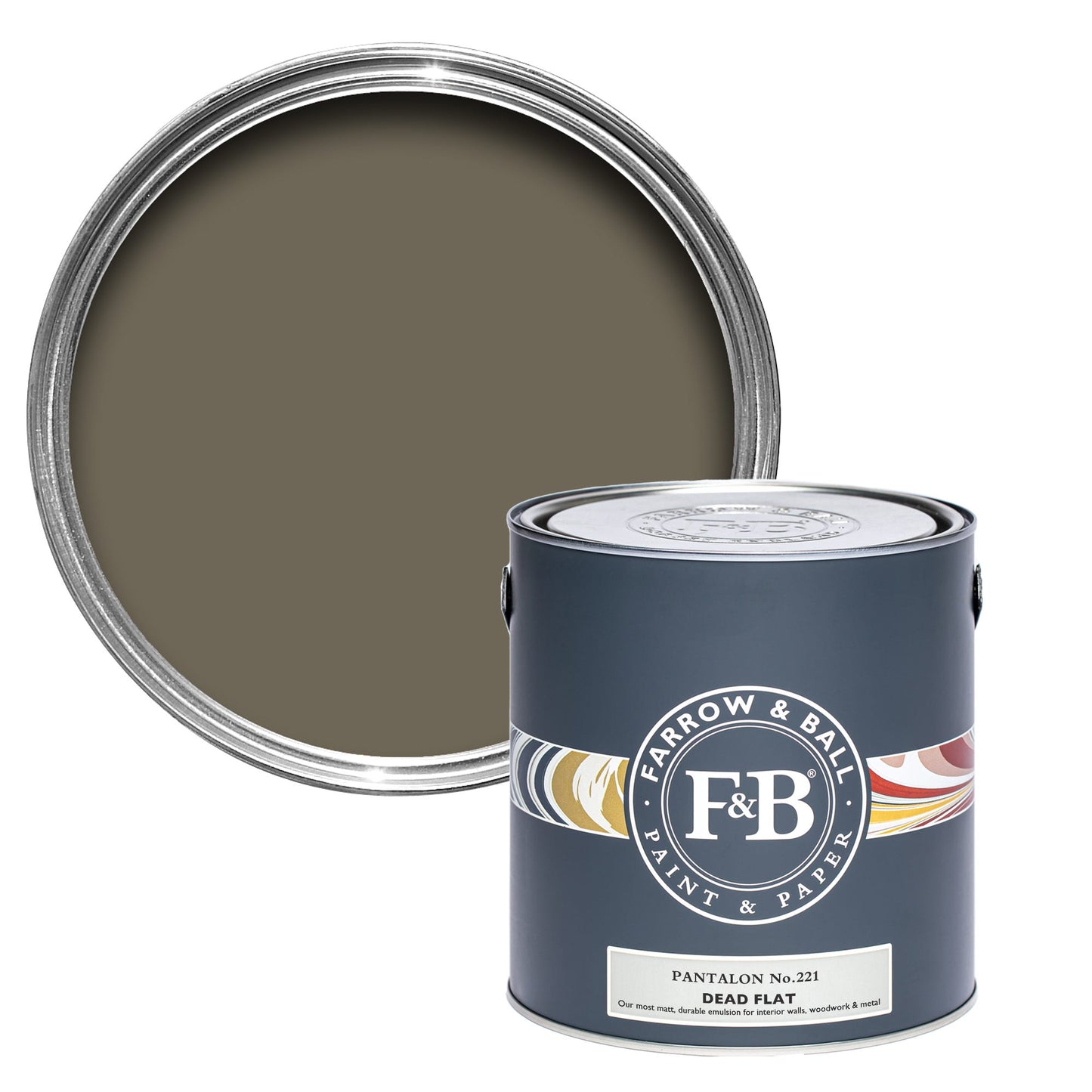 Farrow & Ball Pantalon No. 221 - Dead Flat 750ml