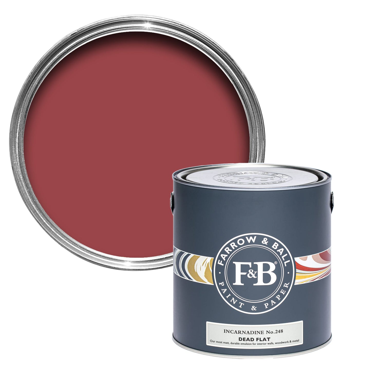 Farrow & Ball Incarnadine No. 248 - Dead Flat 5L