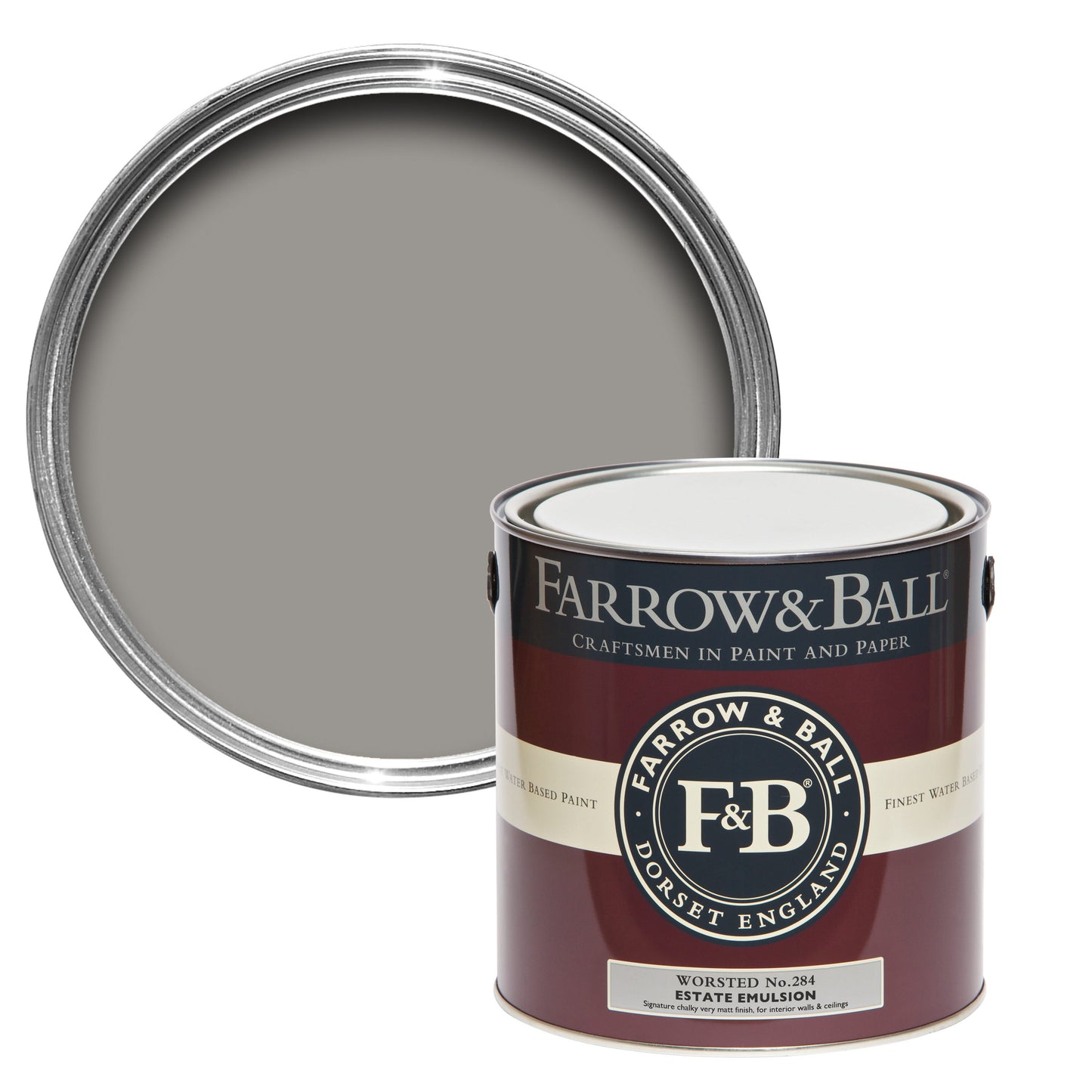 Farrow & Ball Worsted No. 284 - Modern Emulsion 2.5L
