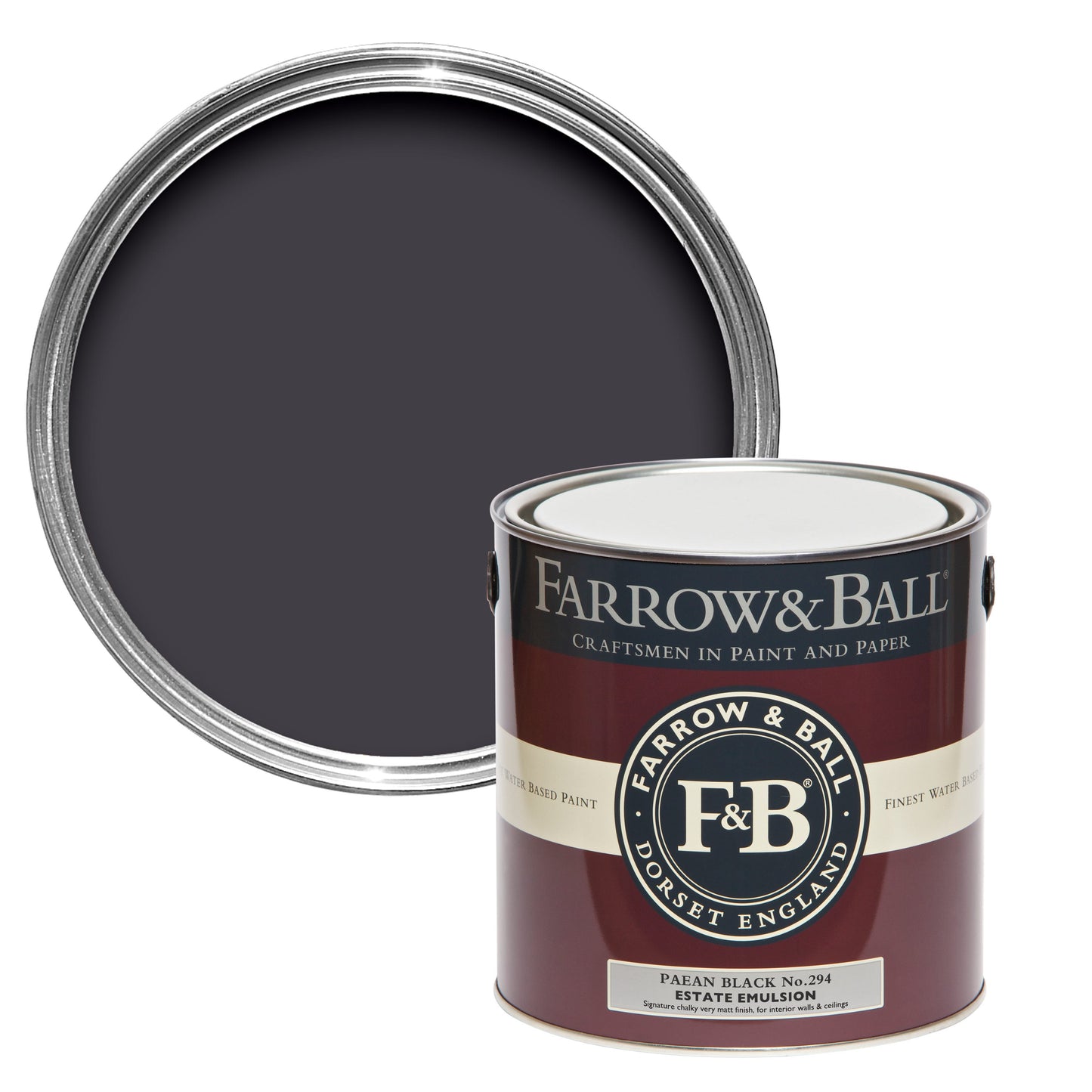 Farrow & Ball Paean Black No. 294 - Modern Eggshell 5L