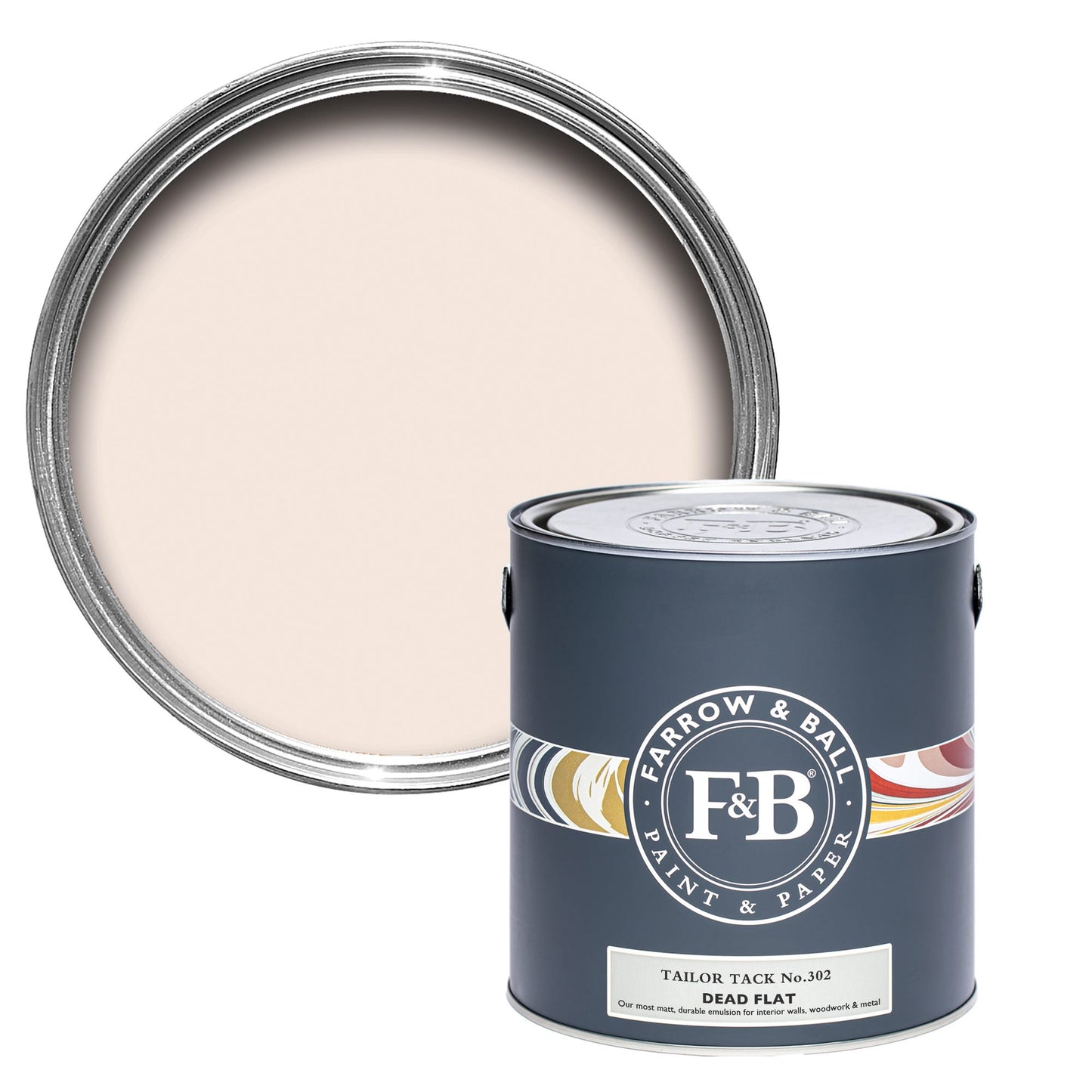 Farrow & Ball Tailor Tack No. 302 - Dead Flat 2.5L