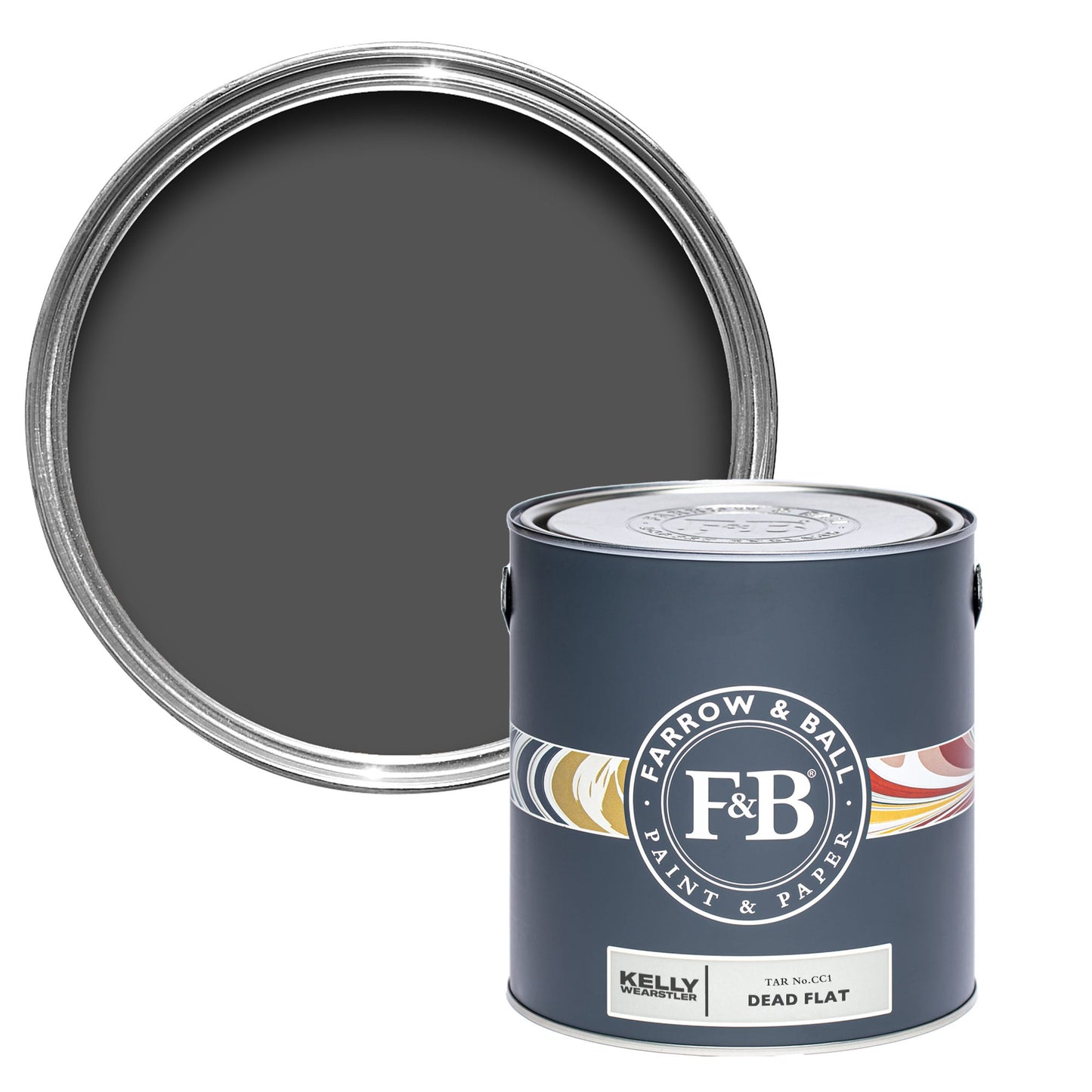Farrow & Ball Tar No. CC1 - Dead Flat 2.5L