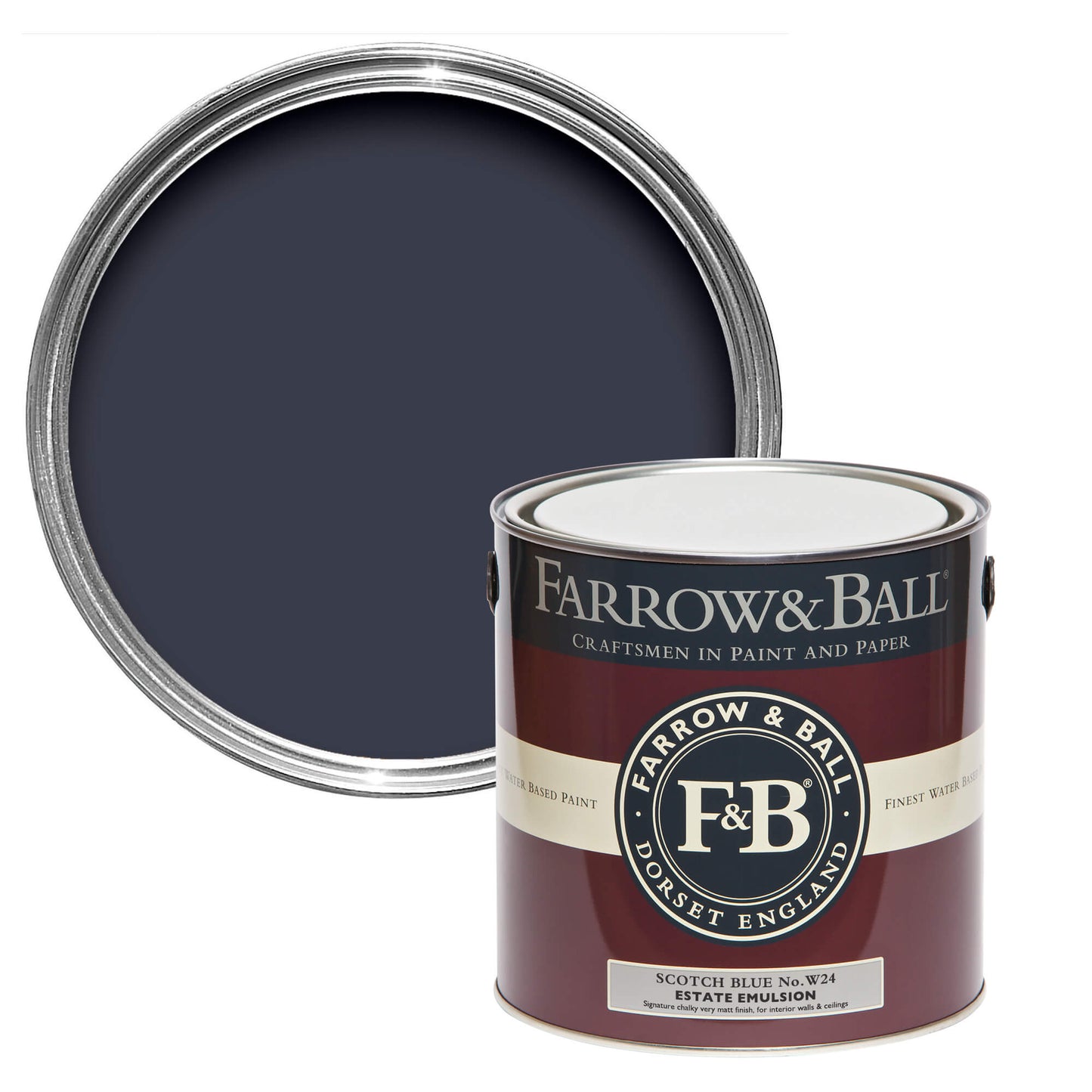 Farrow & Ball Titmouse Blue No. W24 - Modern Eggshell 2.5L