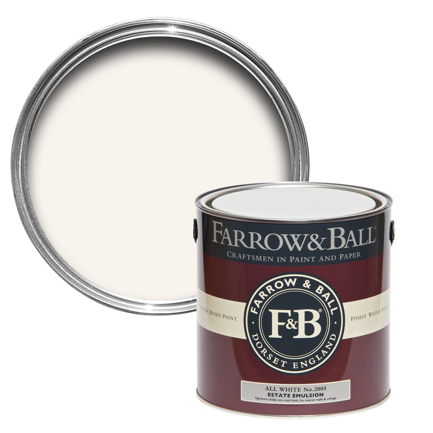 Farrow & Ball All White No. 2005 - Modern Emulsion 2.5L