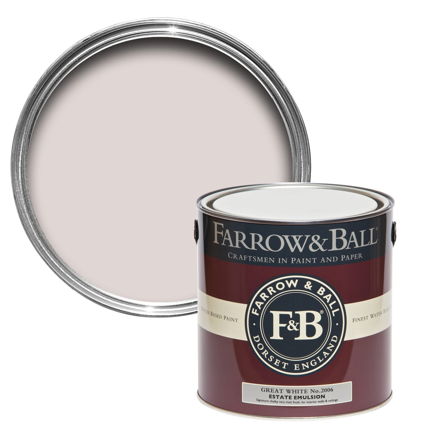 Farrow & Ball Great White No. 2006 - Casein Distemper 2.5L