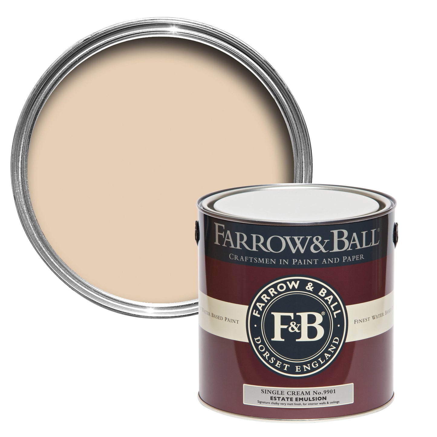 Farrow & Ball Single Cream No. 9901 - Modern Eggshell 750ml