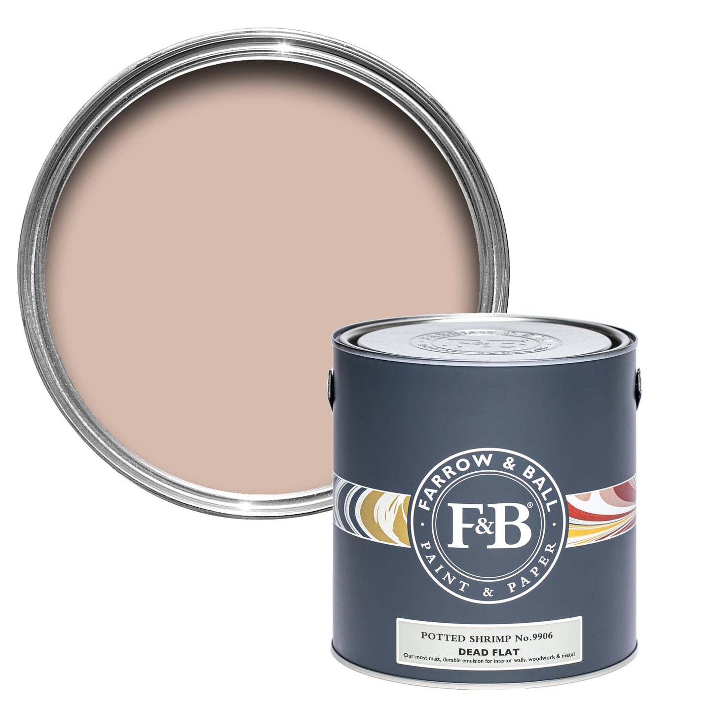 Farrow & Ball Potted Shrimp No. 9906 - Dead Flat 2.5L