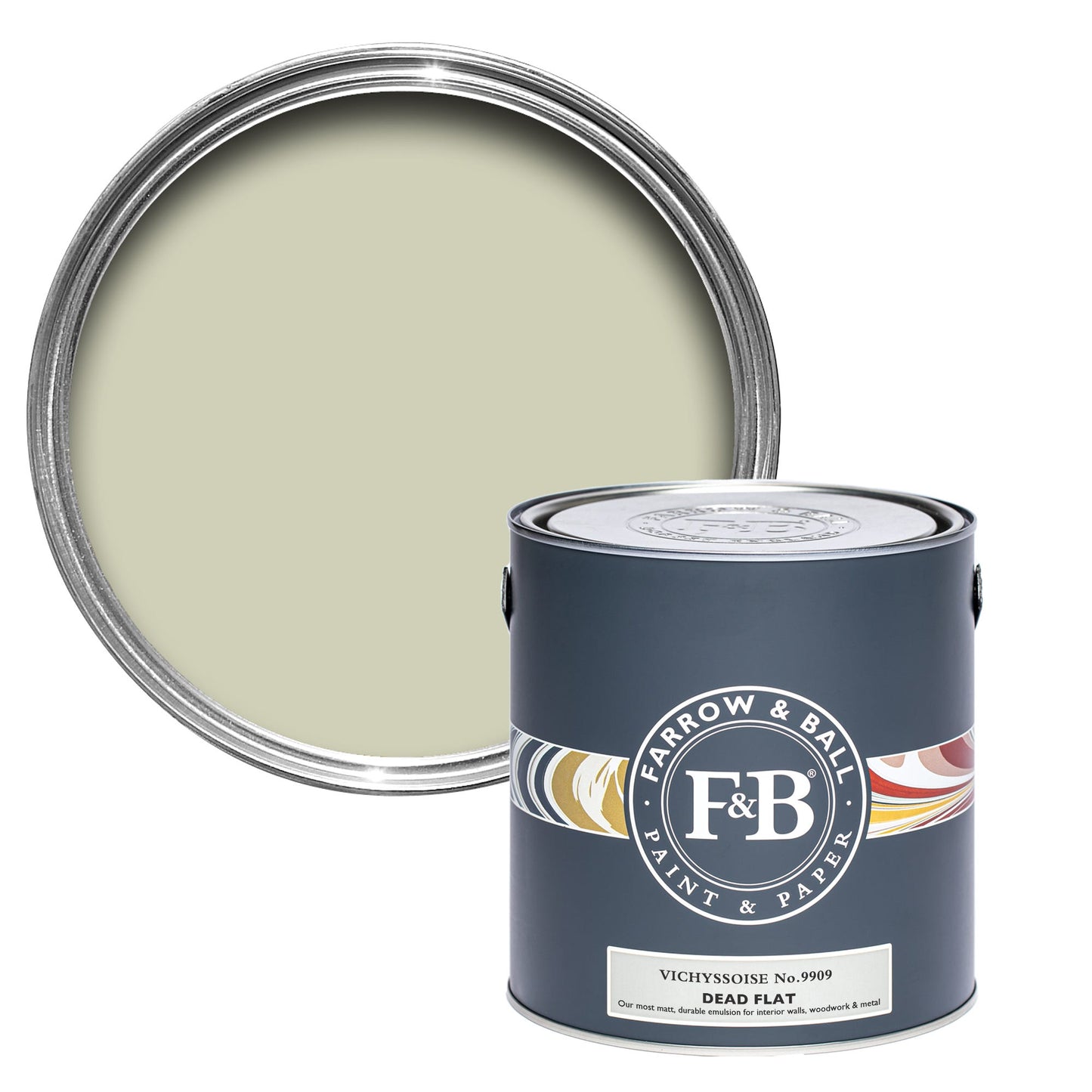 Farrow & Ball Vichyssoise No. 9909 - Dead Flat 5L