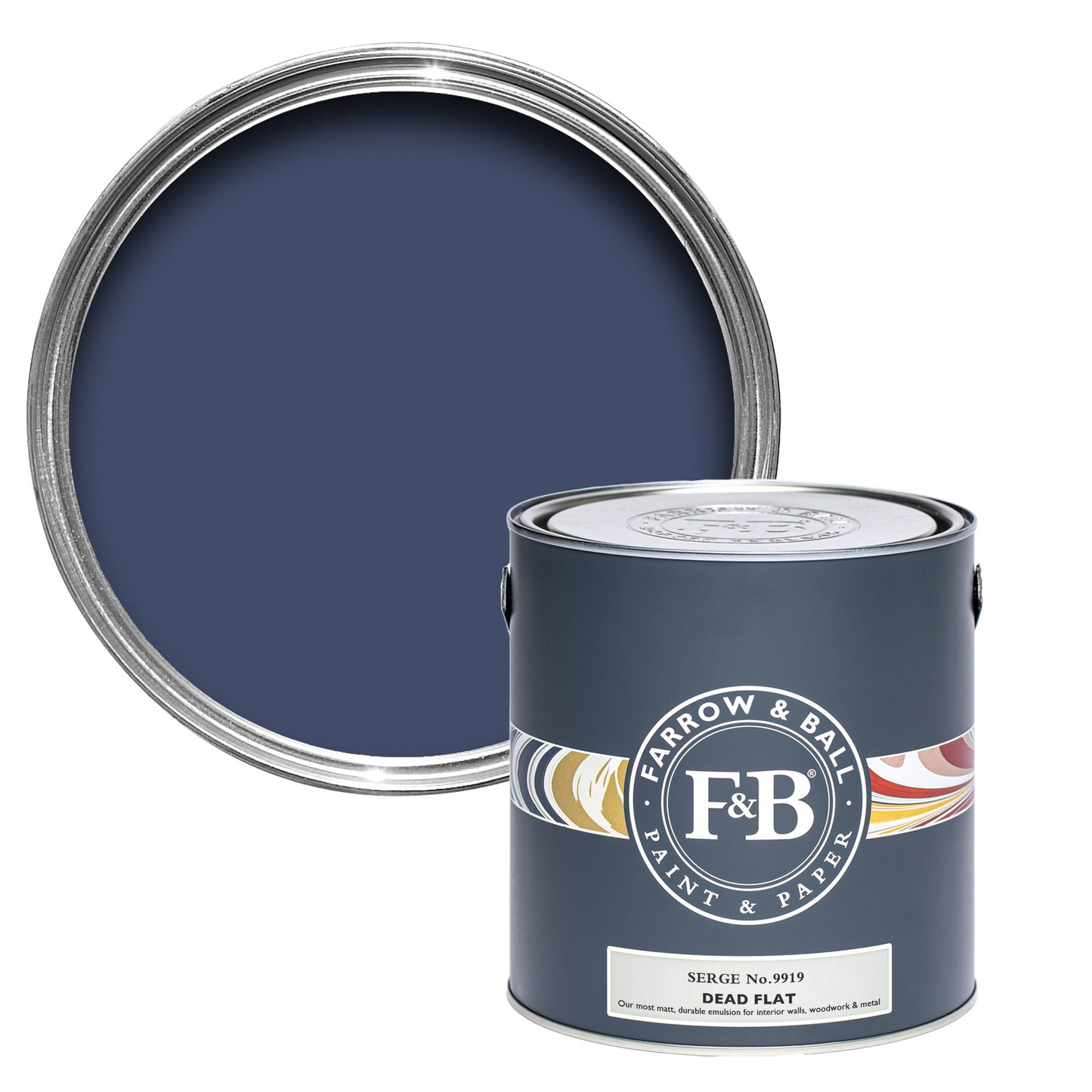 Farrow & Ball Serge No. 9919 - Dead Flat 5L