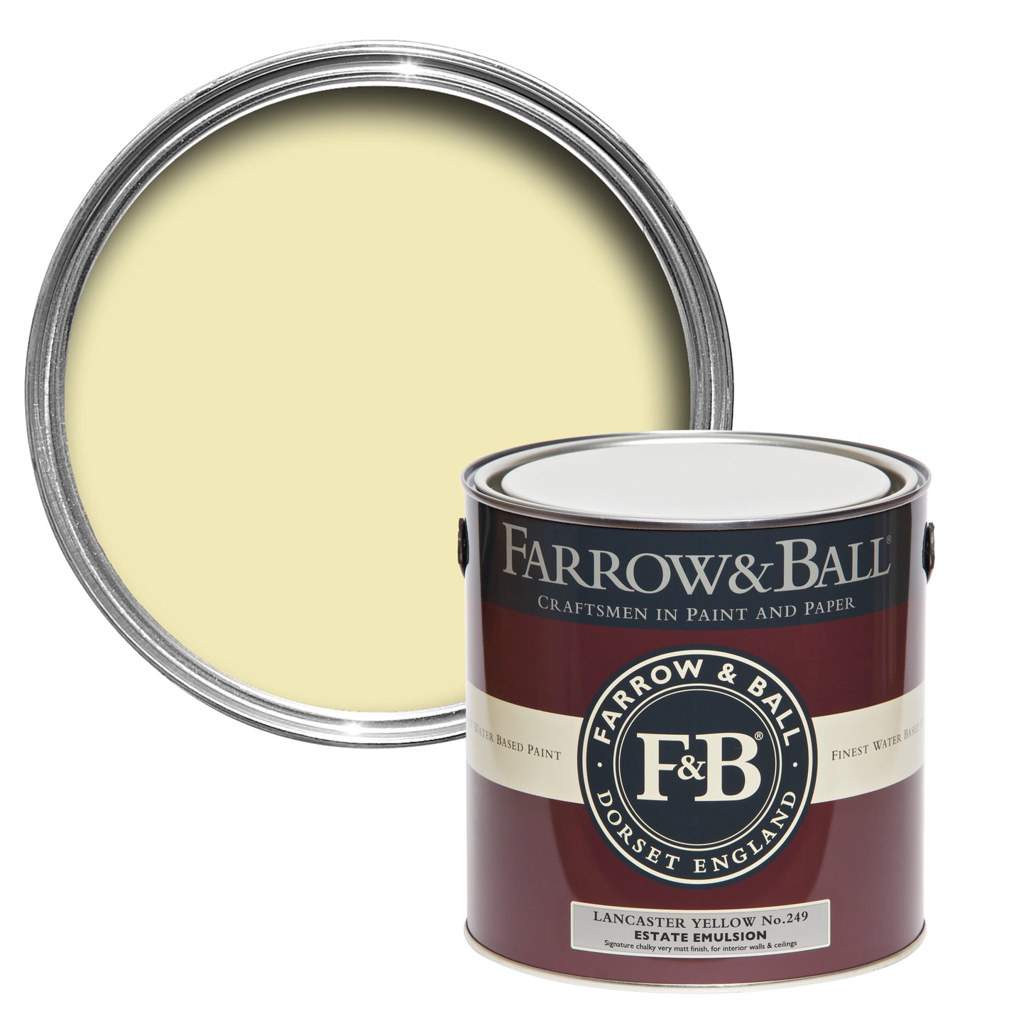 Bespoke Decor 5L Estate Eggshell Lancaster Yellow No.249 paint