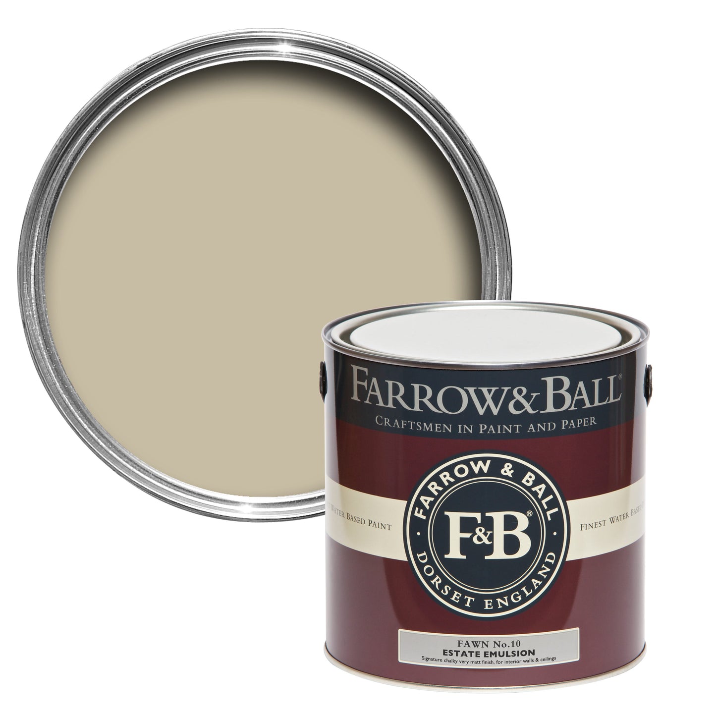 Farrow & Ball Fawn No. 10 - Modern Eggshell 5L