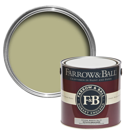 Farrow & Ball Stone White No. 11 - Estate Emulsion 5L