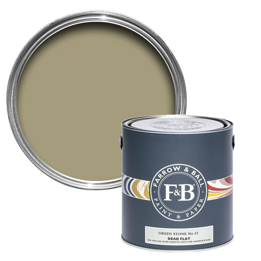 Farrow & Ball Green Stone No. 12 - Dead Flat 750ml