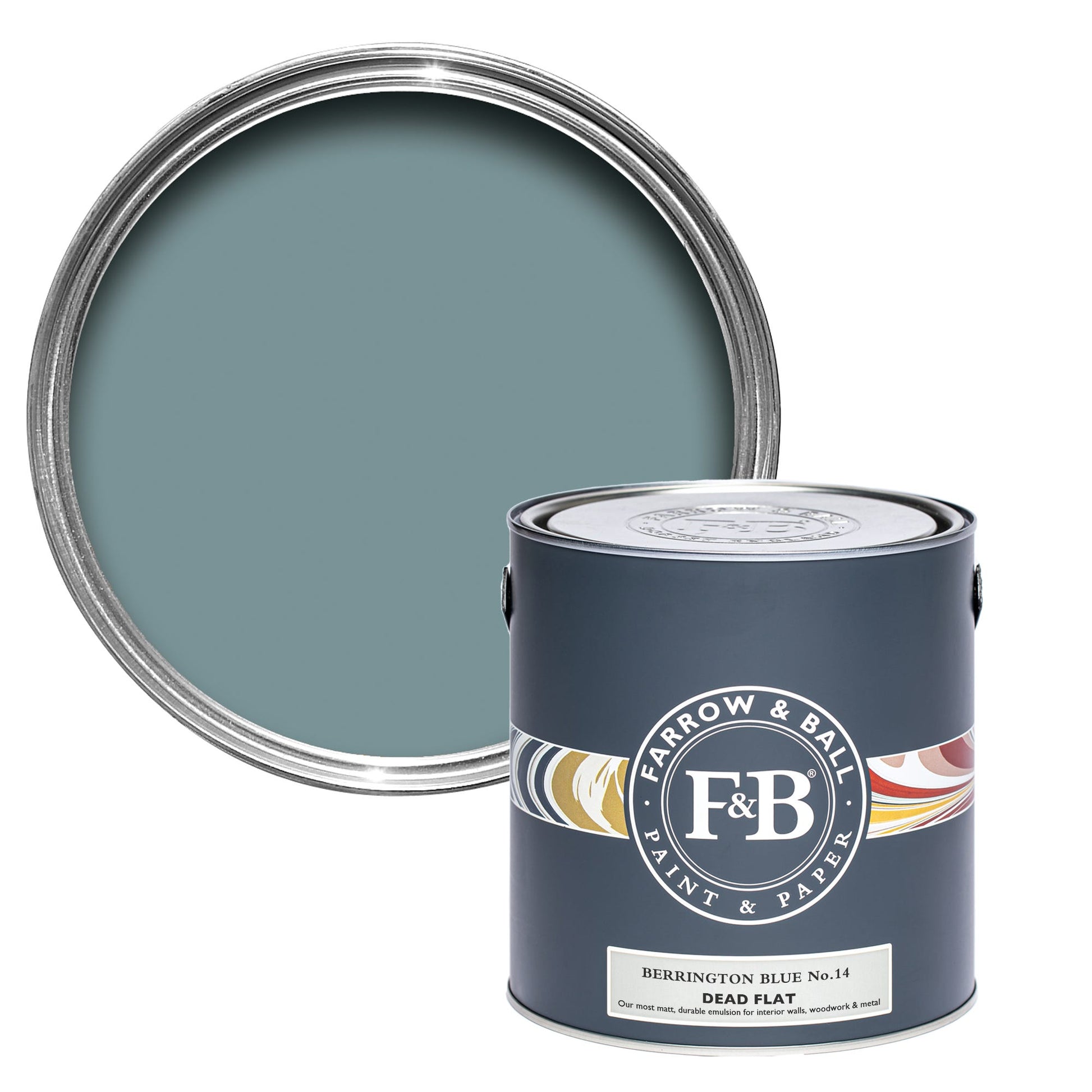 Farrow & Ball Berrington Blue No. 14 - Dead Flat 5L