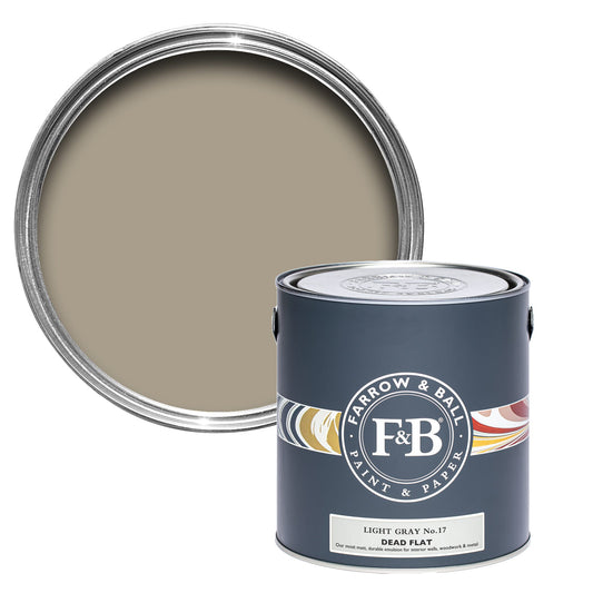 Farrow & Ball Light Gray No. 17 - Dead Flat 5L