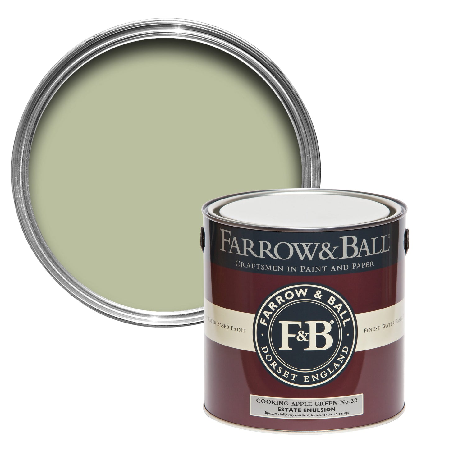 Farrow & Ball Cooking Apple Green No. 32 - Full Gloss 750ml