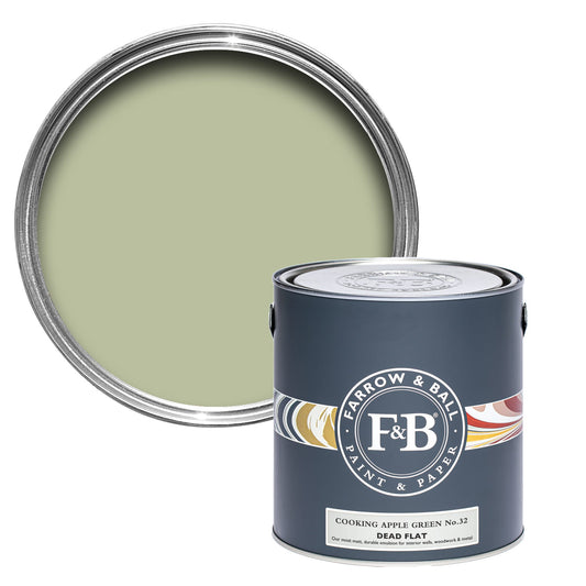 Farrow & Ball Cooking Apple Green No. 32 - Dead Flat 750ml