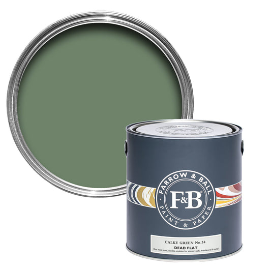 Farrow & Ball Calke Green No. 34 - Dead Flat 5L