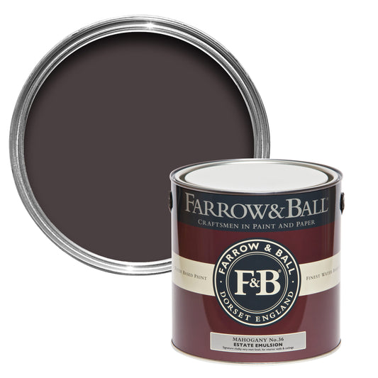 Farrow & Ball Mahogany No. 36 - Flat Eggshell 2.5L