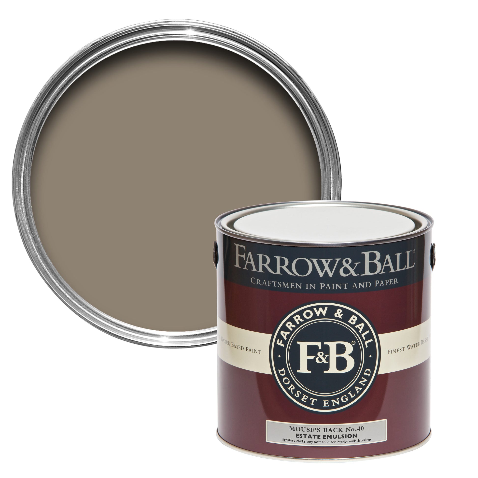 Farrow & Ball Mouse's Back No. 40 - Estate Eggshell 2.5L