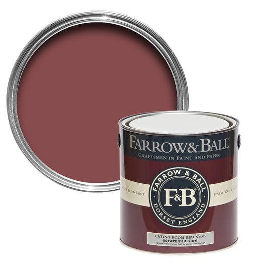 Farrow & Ball Eating Room Red No. 43 - Modern Eggshell 2.5L
