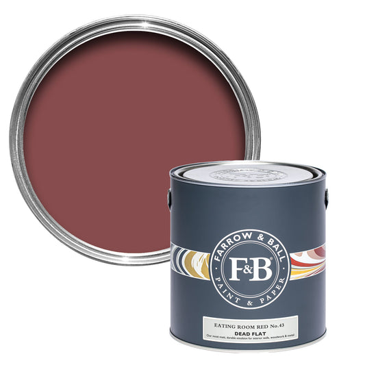Farrow & Ball Eating Room Red No. 43 - Dead Flat 5L