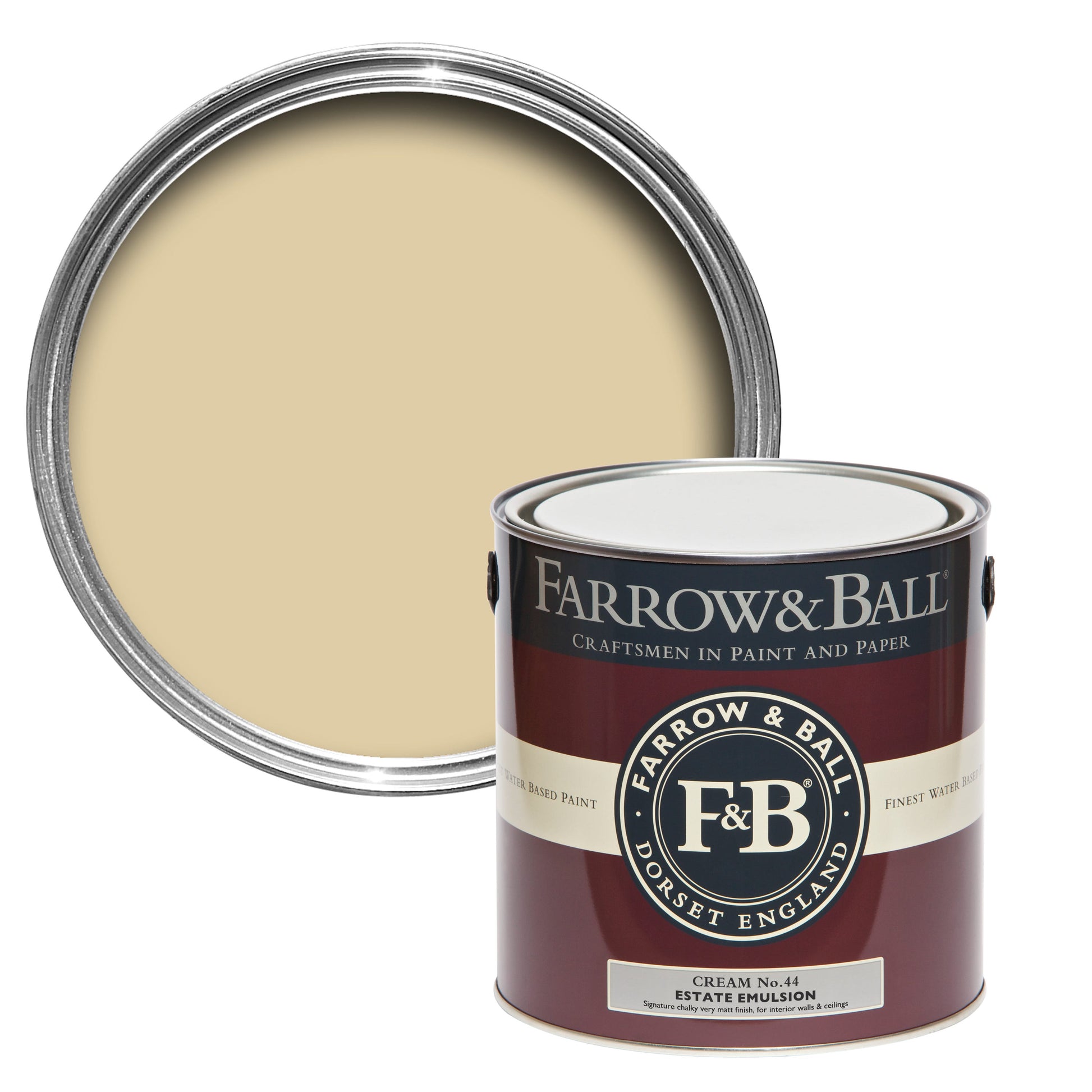 Farrow & Ball Cream No. 44 - Exterior Eggshell 2.5L