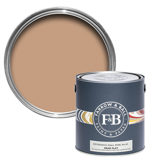 Farrow & Ball Entrance Hall Pink No. 61 - Dead Flat 5L