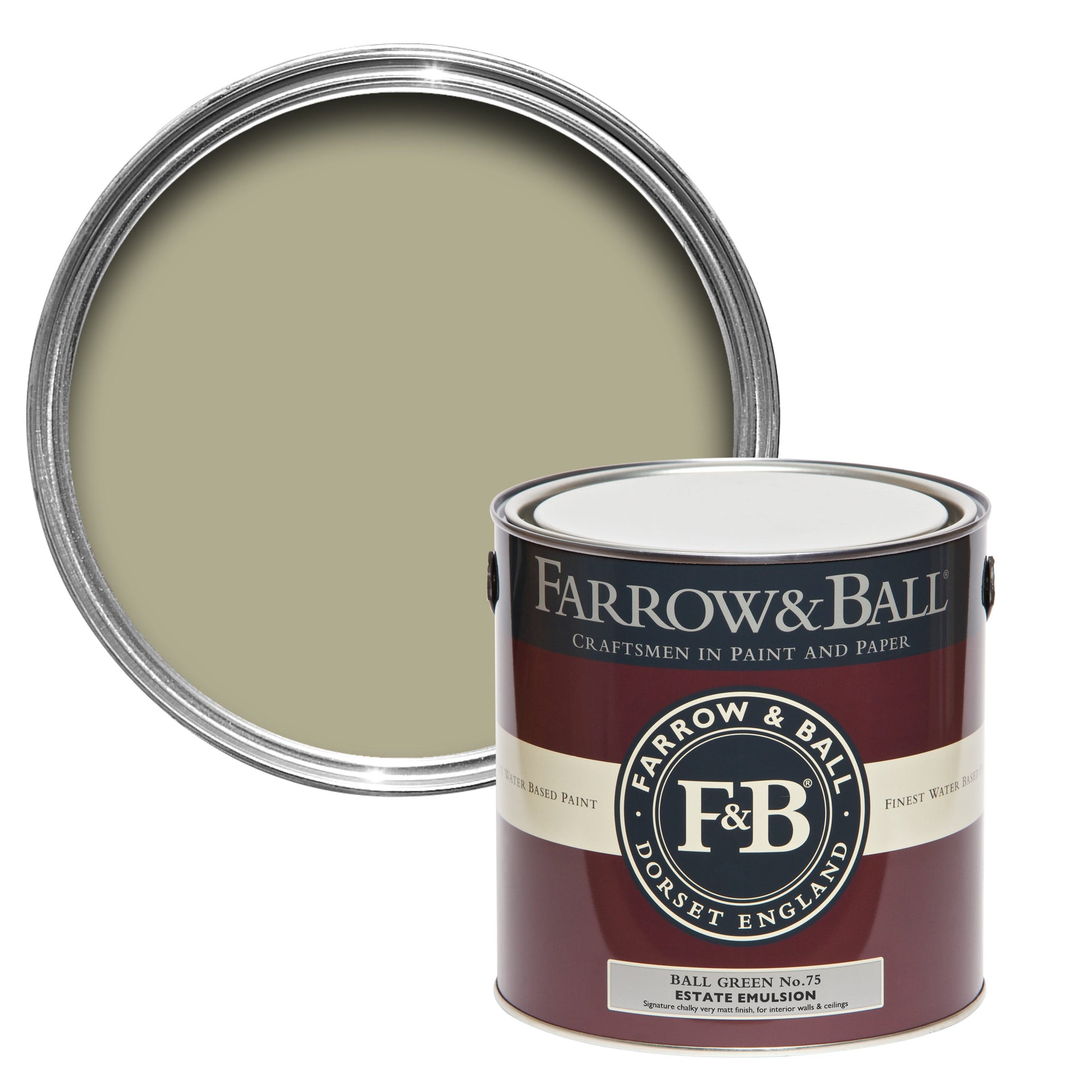 Farrow & Ball Ball Green No. 75 - Modern Eggshell 5L