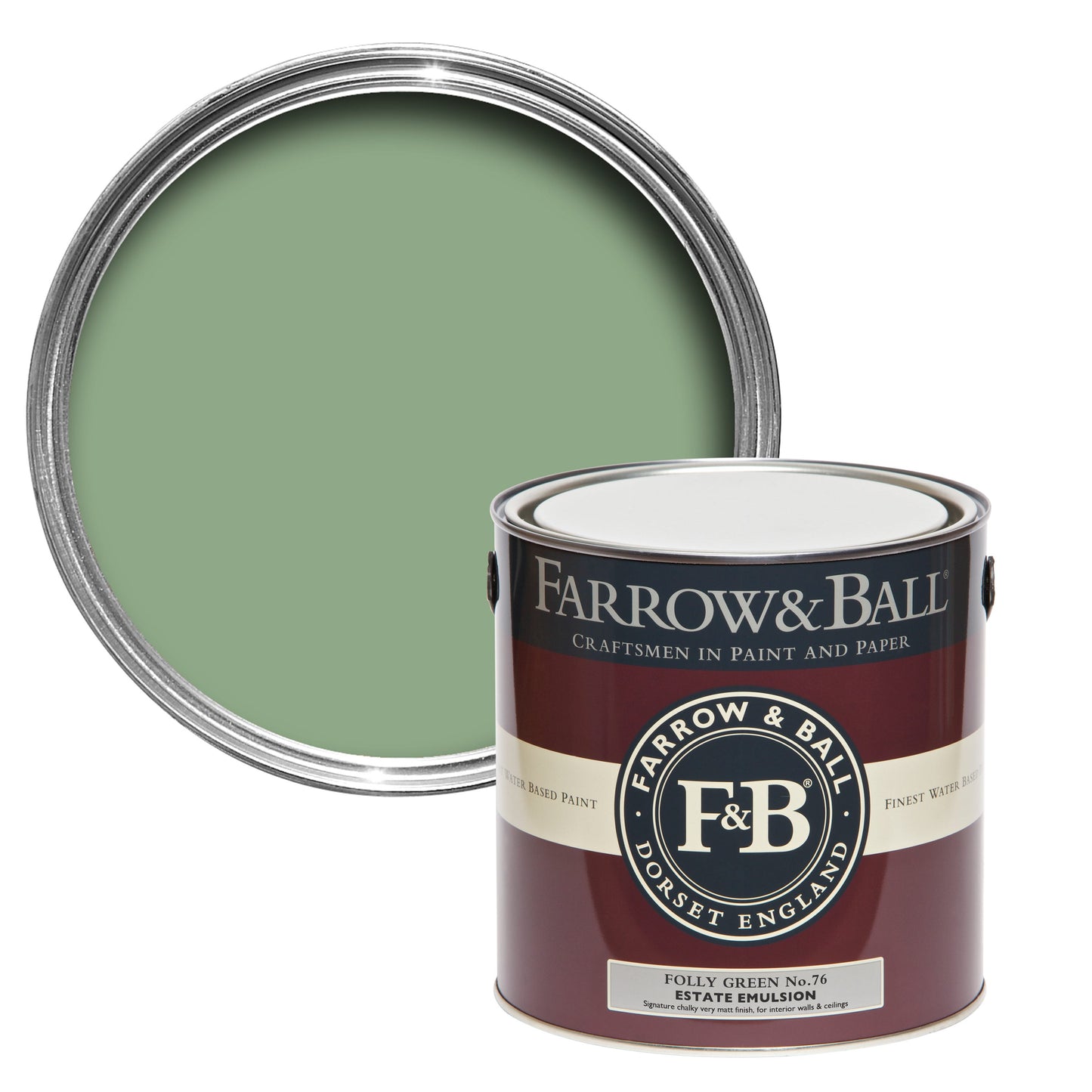 Farrow & Ball Folly Green No. 76 - Exterior Masonry 5L