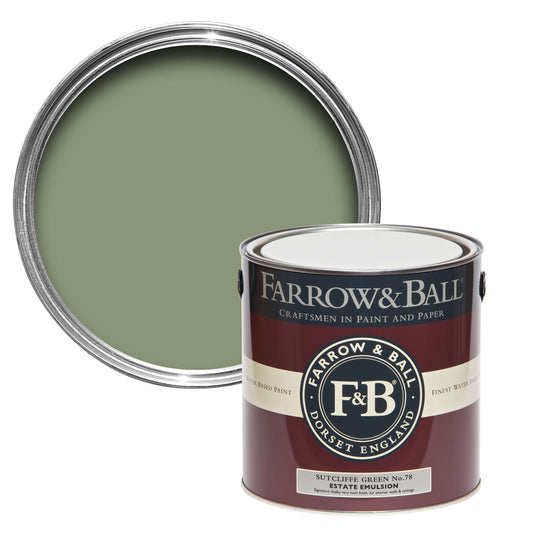 Farrow & Ball Sutcliffe Green No. 78 - Exterior Eggshell 2.5L