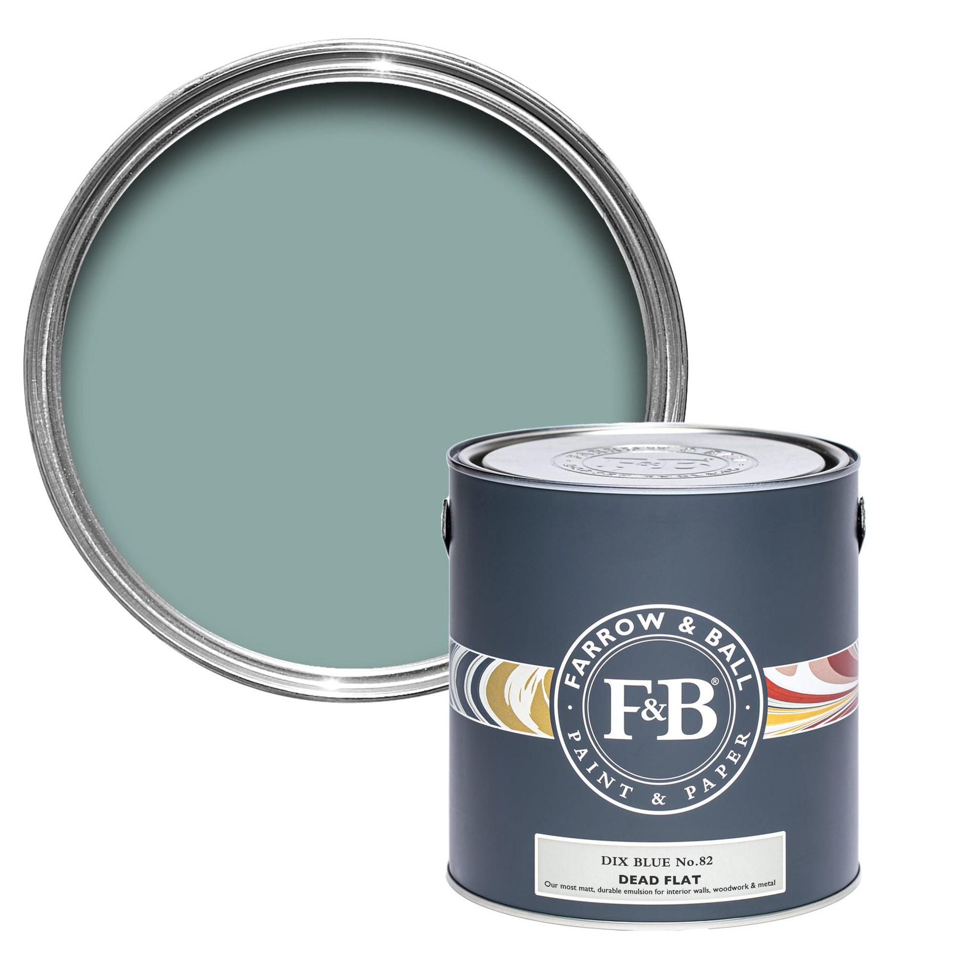 Farrow & Ball Dix Blue No. 82 - Dead Flat 2.5L