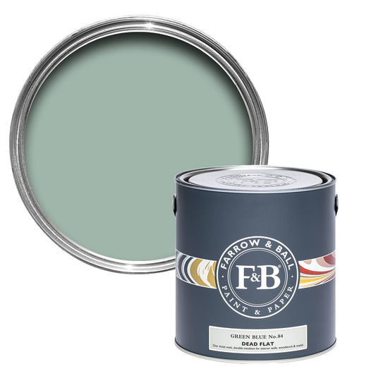 Farrow & Ball Green Blue No. 84 - Dead Flat 2.5L