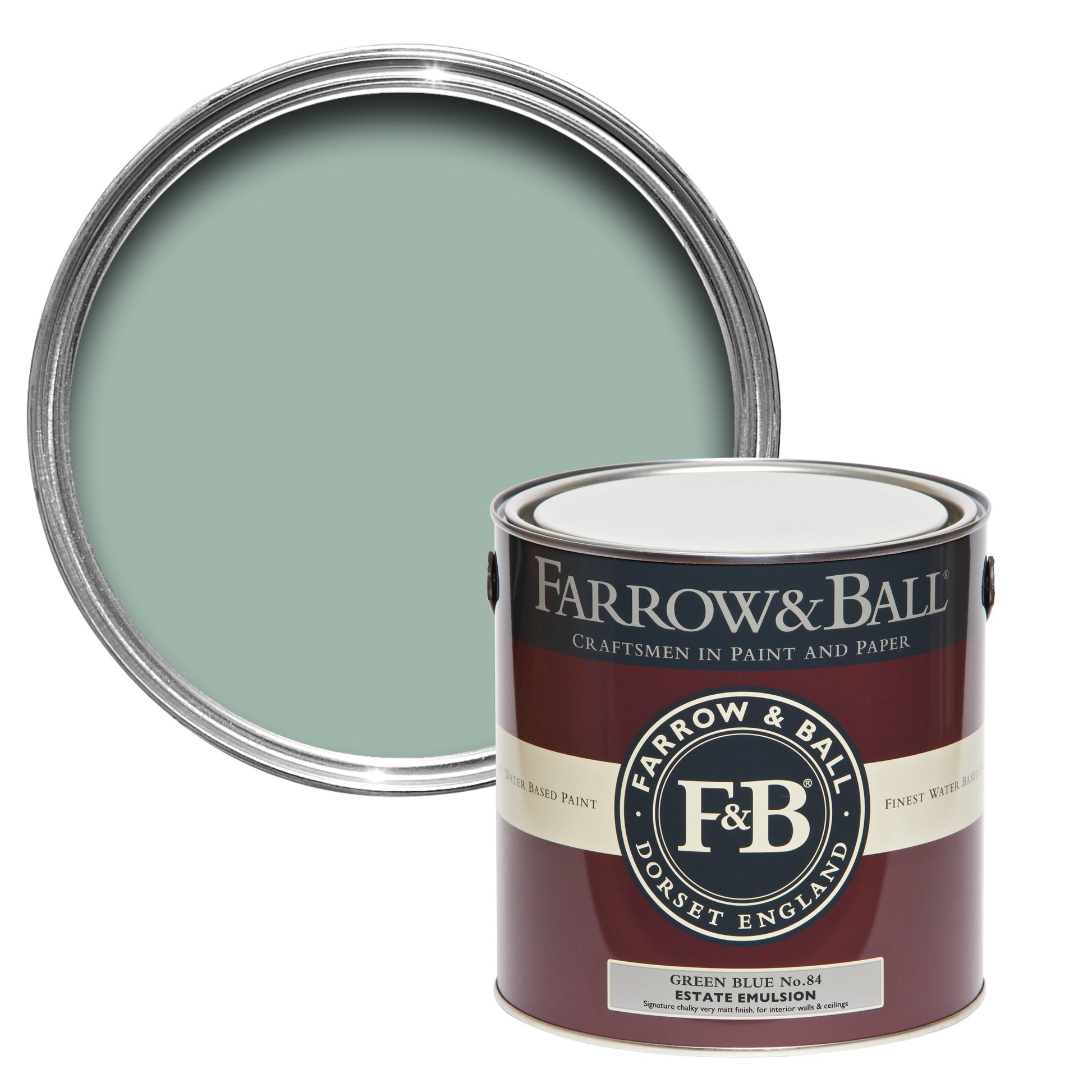 Farrow & Ball Green Blue No. 84 - Estate Eggshell 750ml