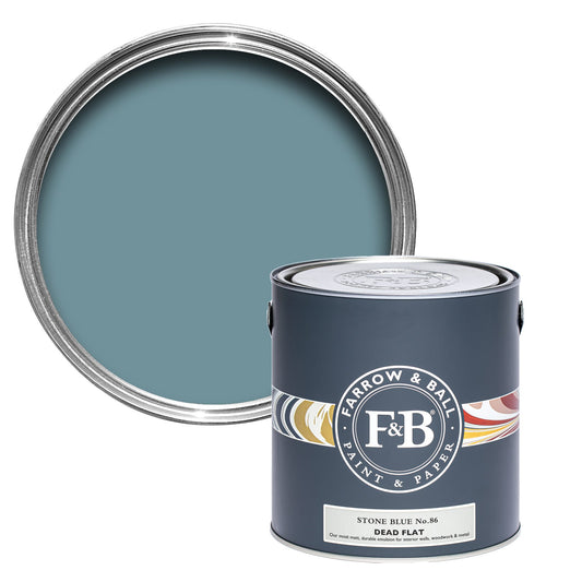 Farrow & Ball Stone Blue No. 86 - Dead Flat 5L