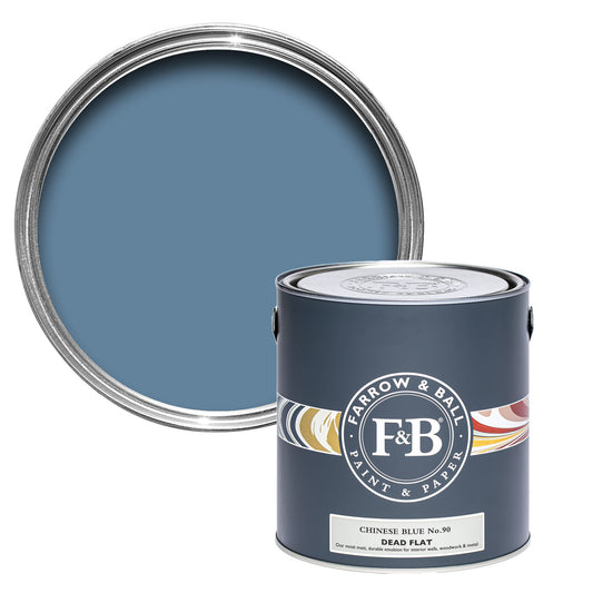 Farrow & Ball Chinese Blue No. 90 - Dead Flat 2.5L