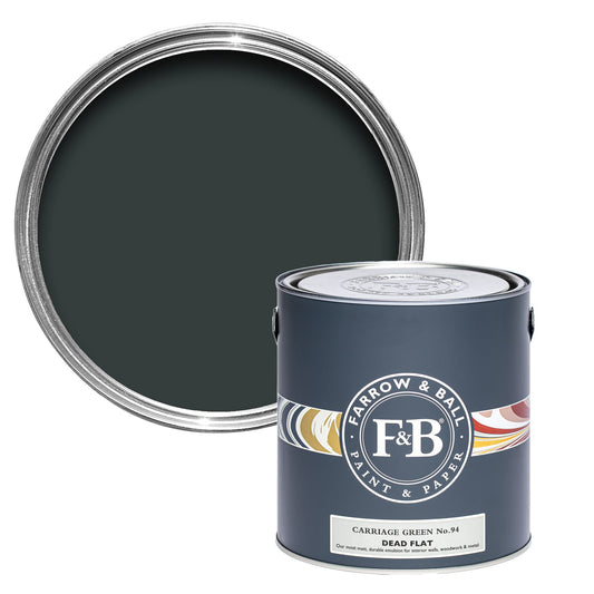 Farrow & Ball Carriage Green No. 94 - Dead Flat 5L