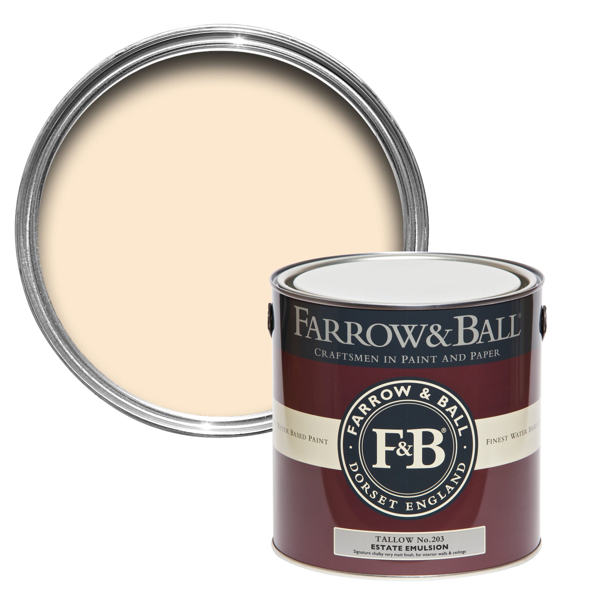 Farrow & Ball Tallow No. 203 - Modern Eggshell 750ml