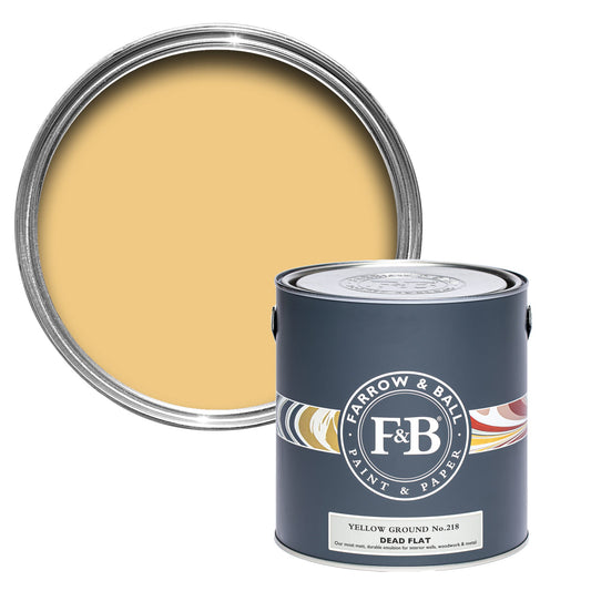 Farrow & Ball Yellow Ground No. 218 - Dead Flat 750ml