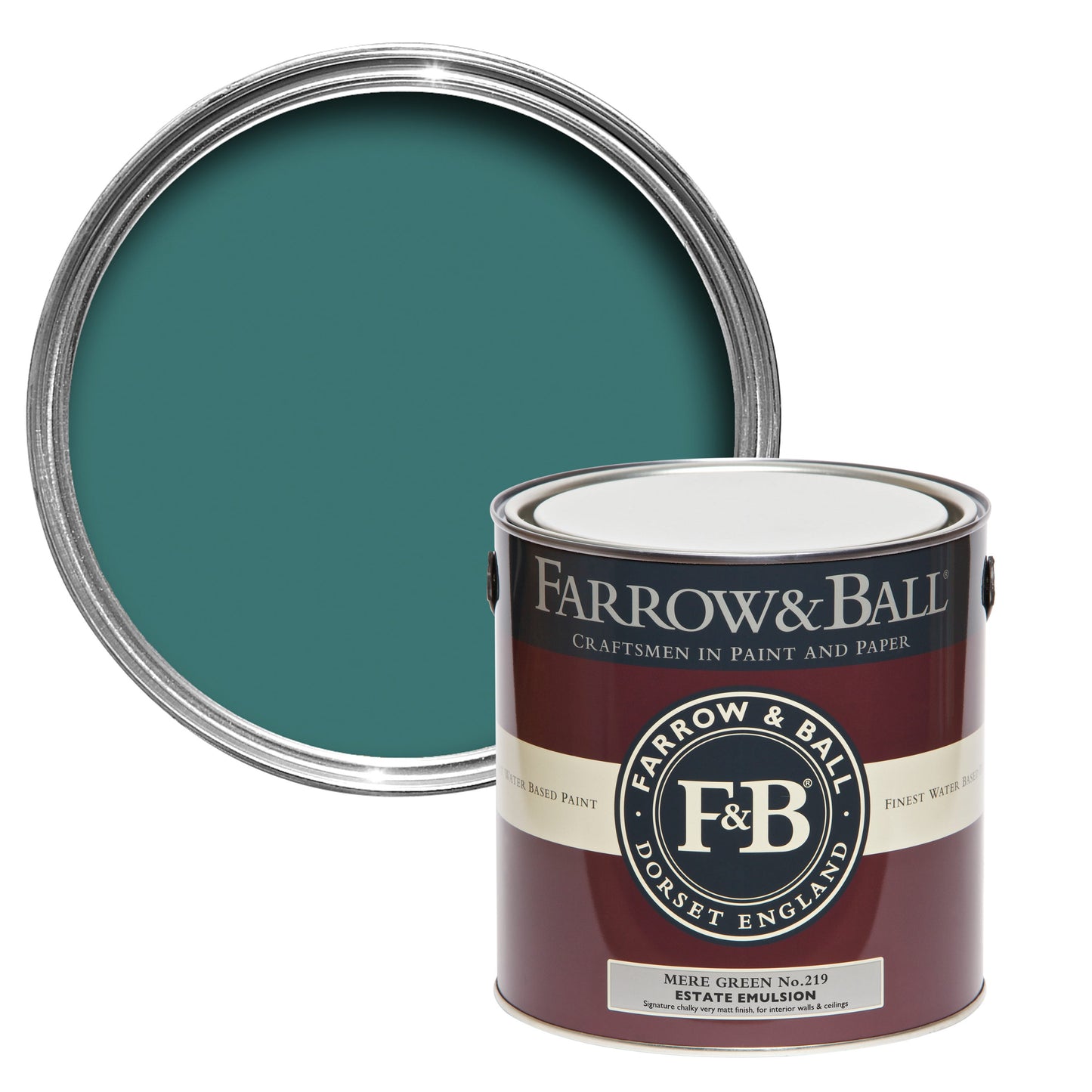 Farrow & Ball Mere Green No. 219 - Modern Eggshell 2.5L