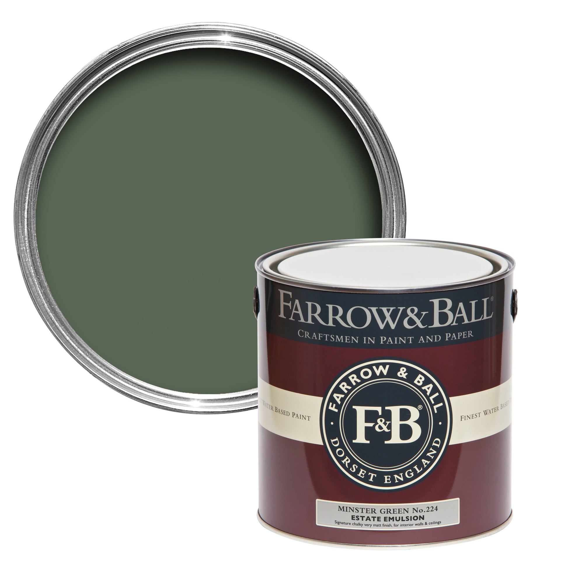 Farrow & Ball Minster Green No. 224 - Full Gloss 2.5L