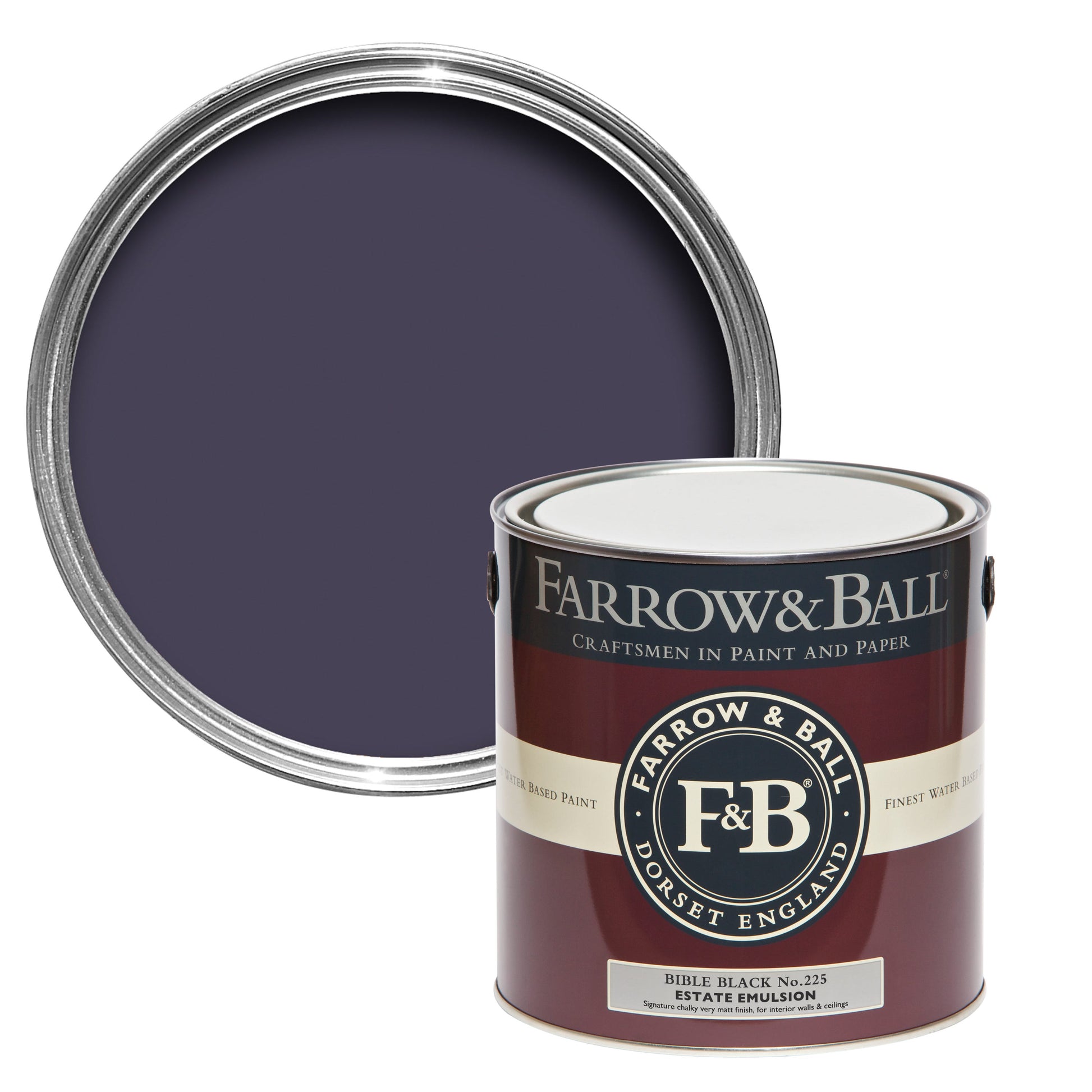 Farrow & Ball Bible Black No. 225 - Modern Eggshell 5L